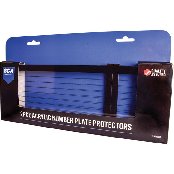 SCA Number Plate Protector - 6 Figure With Lines Standard, , scaau_hi-res