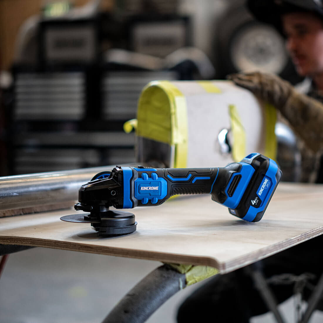 Kincrome PT18 18V 2 Piece Brushless Impact Wrench & Grinder Kit 2.0Ah, , scaau_hi-res