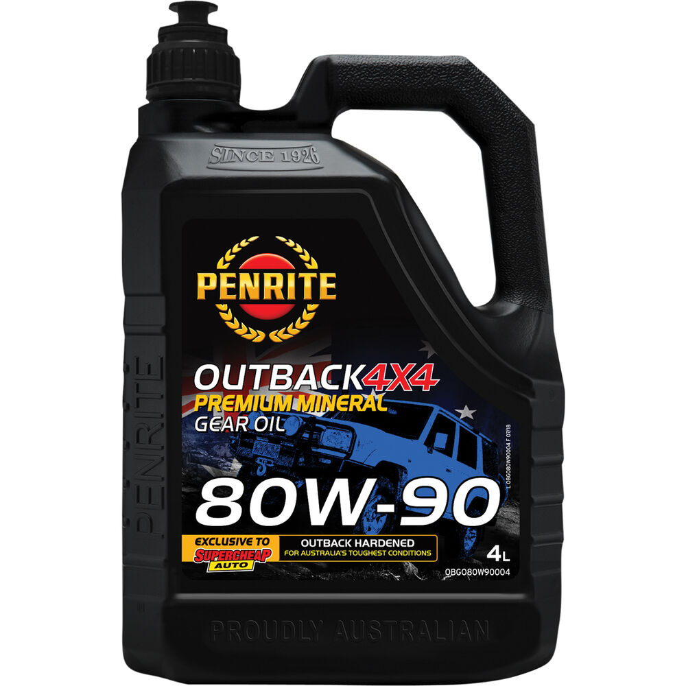Penrite Outback 4x4 Gear Oil 80W90, 4 Litre Supercheap Auto