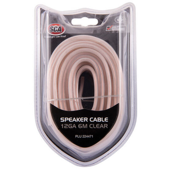 SCA Speaker Cable - Clear, 12G, 6m, , scaau_hi-res
