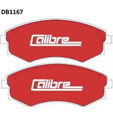 Calibre Disc Brake Pads DB1167CAL, , scaau_hi-res