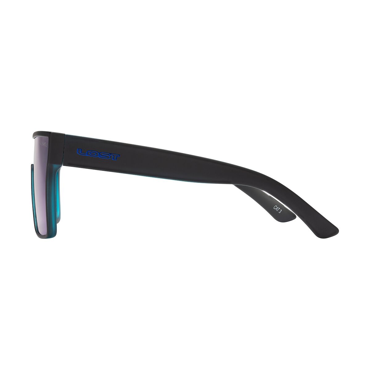 LOST Sunglasses Panorama Blue Mirrior Matt Black, , scaau_hi-res