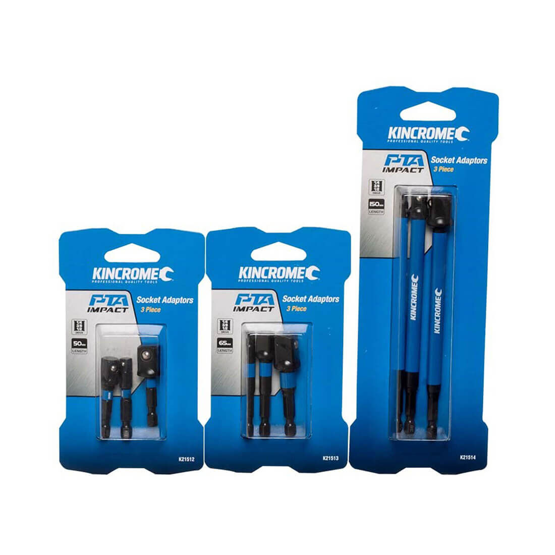 Kincrome Socket 50mm 1/4, 3/8, 1/2" Driver Pack, , scaau_hi-res