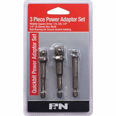 P&N Workshop Quickbit Power Adaptor Set 3 Piece, , scaau_hi-res