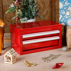 ToolPRO Mini Tool Chest 2 Drawer Red, , scaau_hi-res