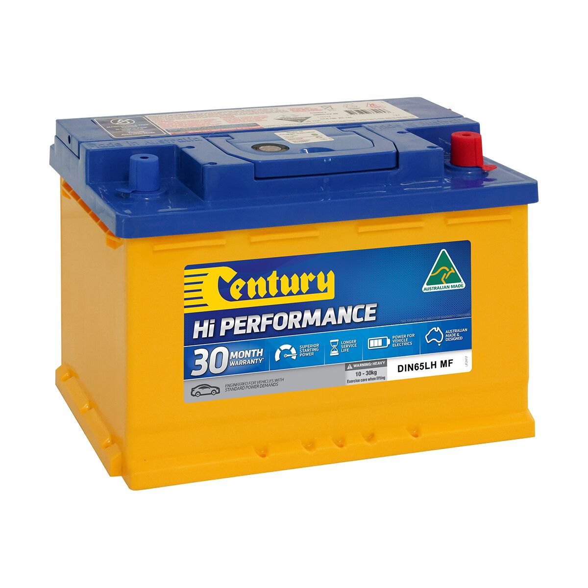 Century Hi Performance Car Battery DIN65LH MF, , scaau_hi-res