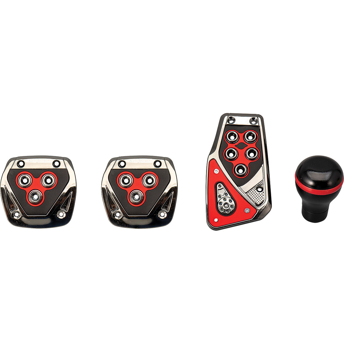 TypeS Red Gear Knob Pedal Pad Set Manual Supercheap Auto