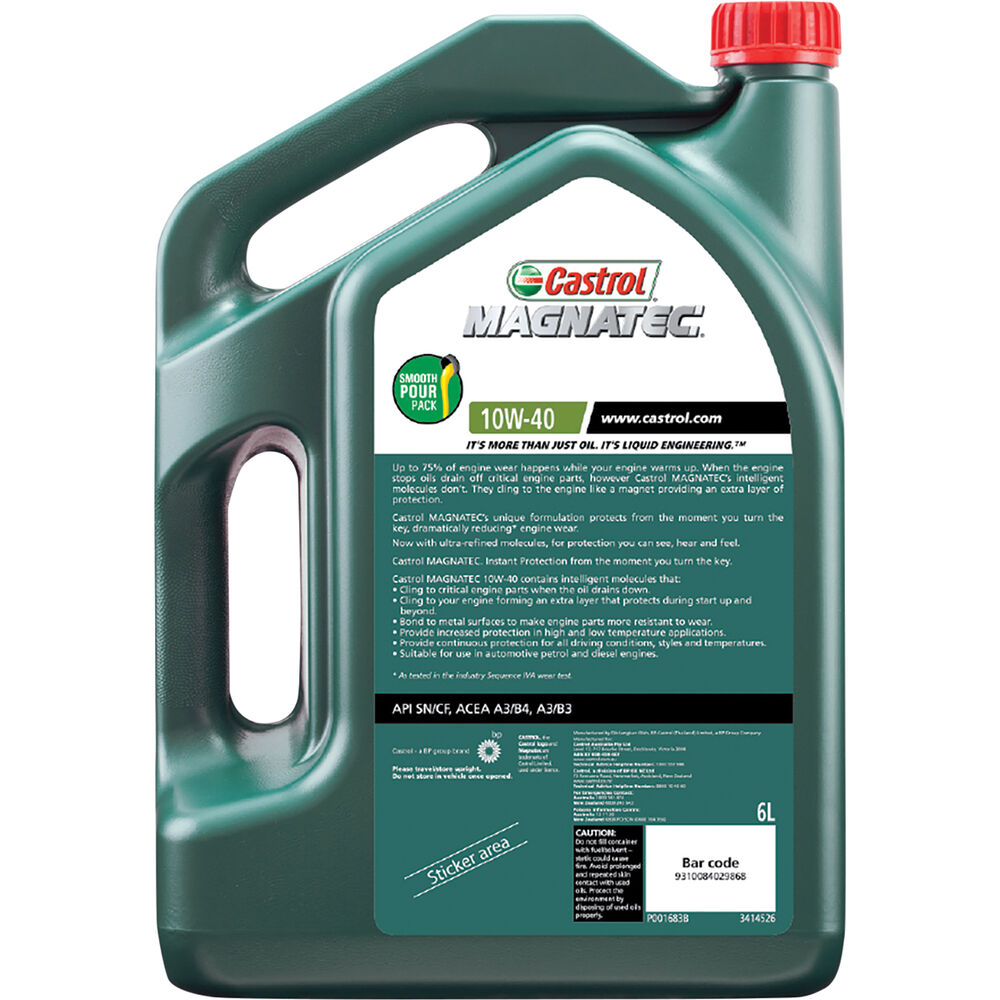Castrol MAGNATEC Engine Oil 10W-40 6 Litre | Supercheap Auto