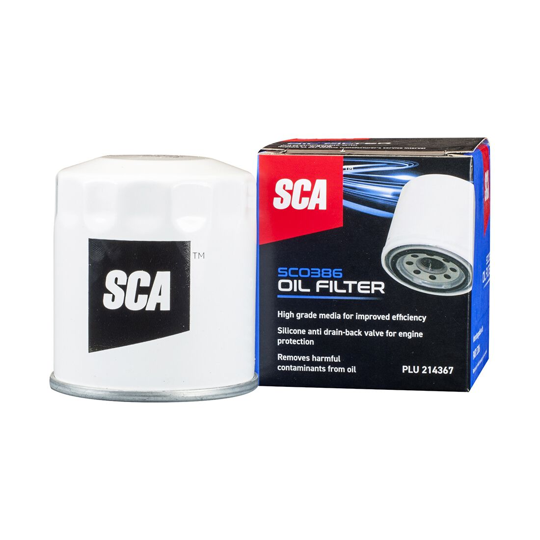 SCA Oil Filter SCO386 (Interchangeable with Z386), , scaau_hi-res