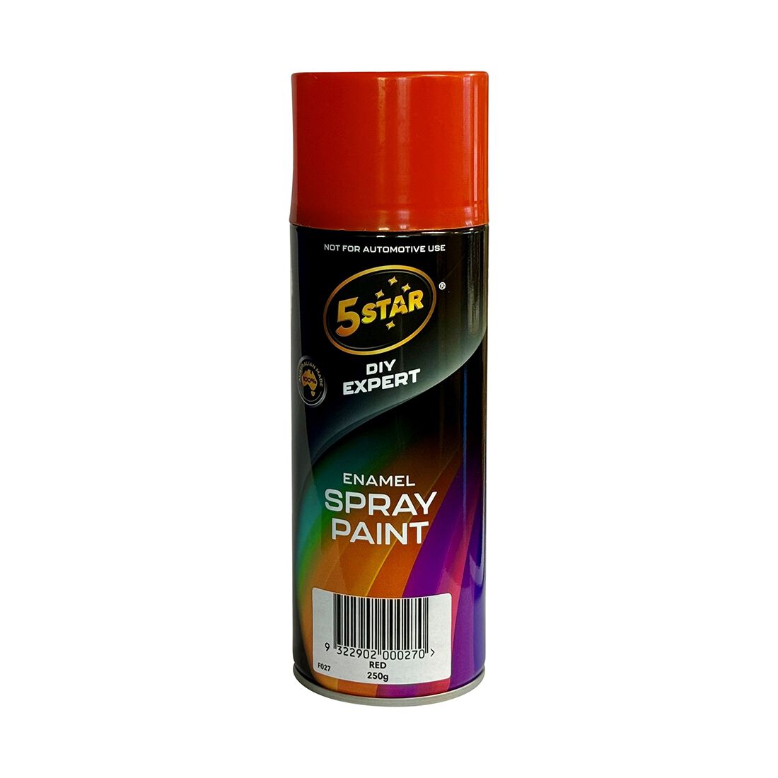 5 Star Enamel Spray Paint Gloss Red 250g, , scaau_hi-res