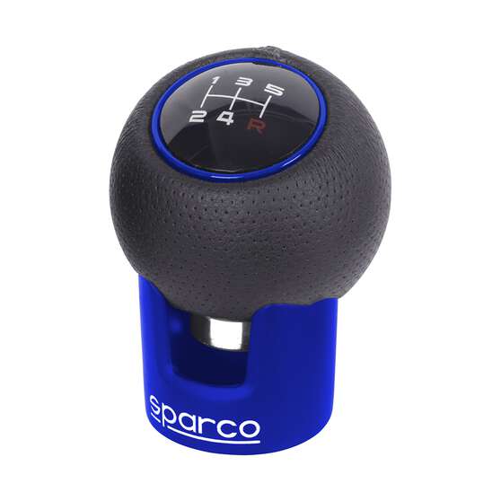 Sparco JDM Gear Knob Aluminium and Leather-look, , scaau_hi-res