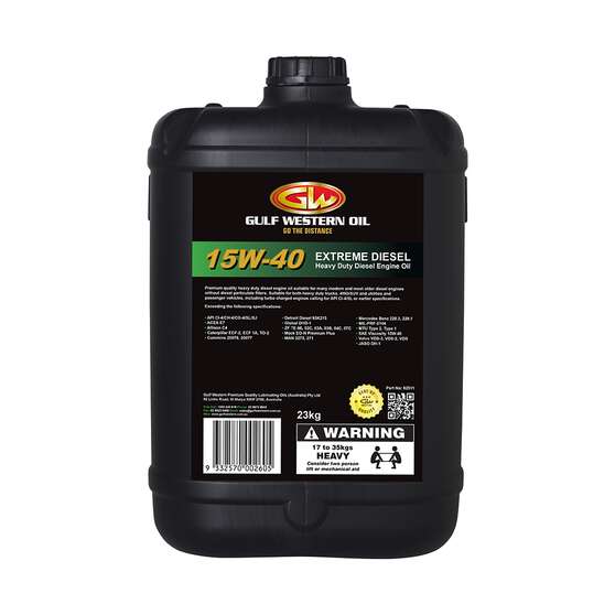 Gulf Western Extreme Diesel Engine Oil - 15W-40 25 Litre, , scaau_hi-res