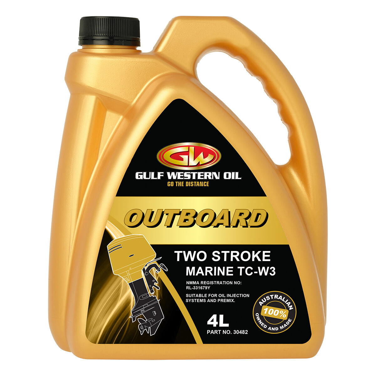 Gulf Western Outboard Oil 2 Stroke 4 Litre
