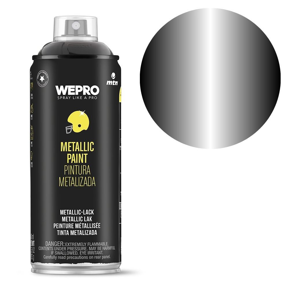 MTN Pro Metallic Black Spray Paint 400mL, , scaau_hi-res