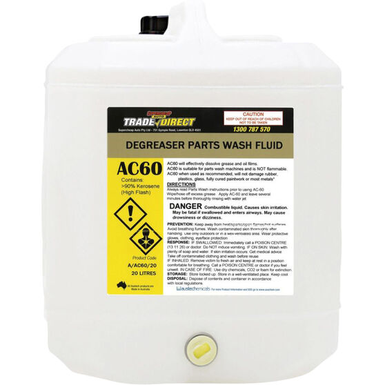 Trade Direct Non Flammable Parts Washer Fluid 20 Litre St Ac60 20 Supercheap Auto