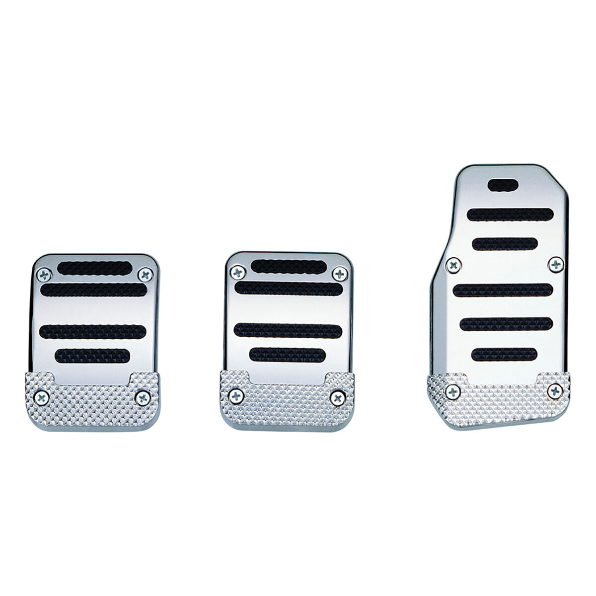 Wildcat Pedal Pads Manual Black/Chrome Supercheap Auto