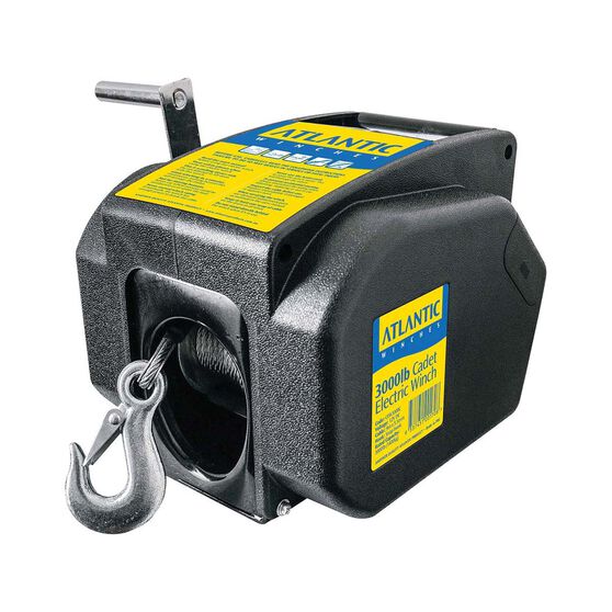 Atlantic Electric Winch 3000lb 9mx5.4mm Supercheap Auto