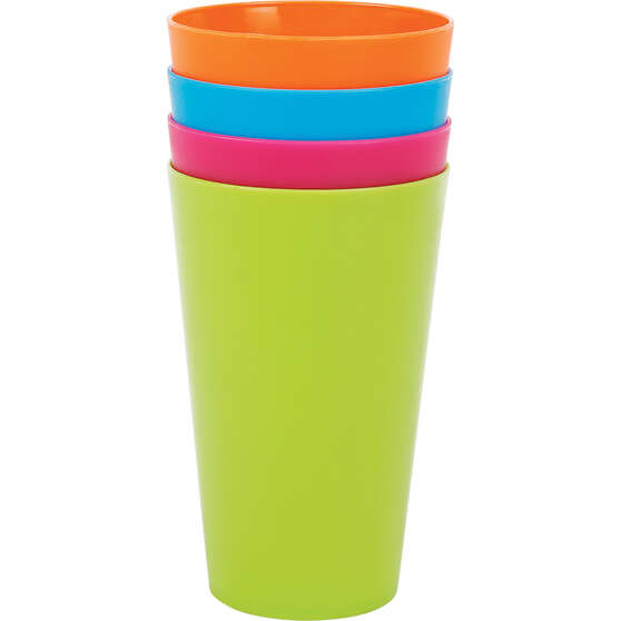 Ridge Ryder Plastic Tumbler 4pk 7cm, , scaau_hi-res
