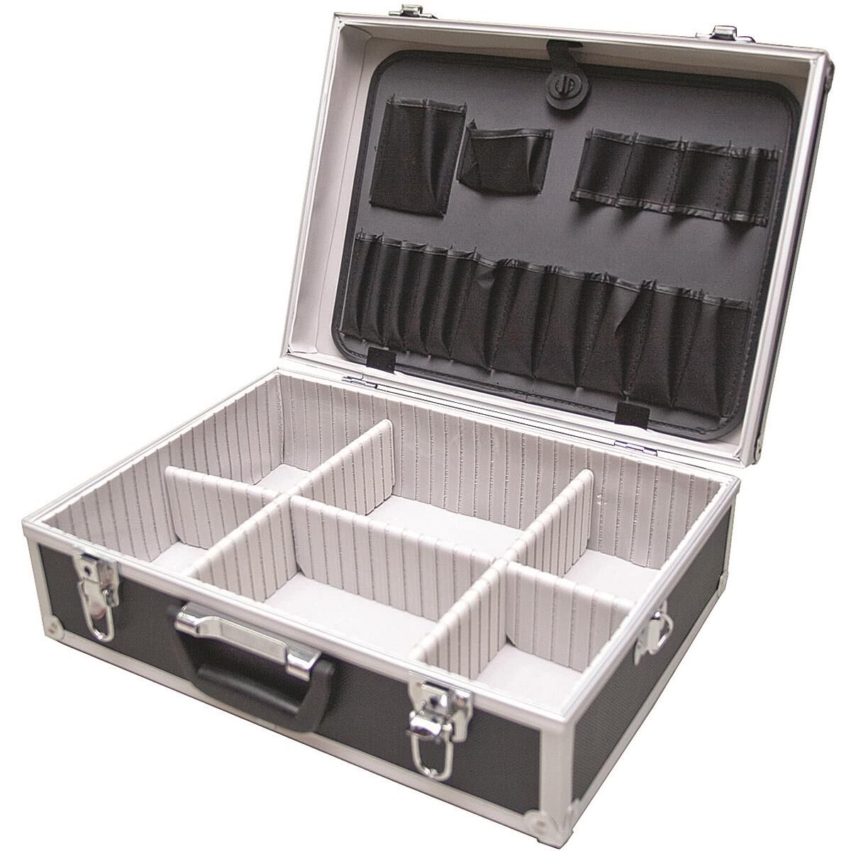 SET OF 3 STORAGE CASES BOXES CARRIER TOOLBOX ALUMINUM CARRY BOX BRIEFCASE HOLDER 
