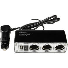 Aeropro Triple Socket USB Adaptor 12/24V, , scaau_hi-res