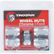 Trojan Wheel Nuts - Chrome, 1 / 2 inch, , scaau_hi-res