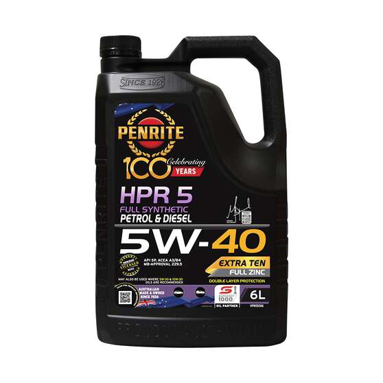 Penrite HPR 5 Engine Oil - 5W-40 6 Litre, , scaau_hi-res