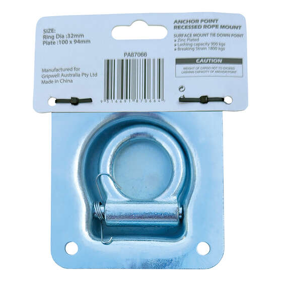 Gripwell Recessed Rope Mount Anchor Point, , scaau_hi-res