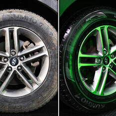 Turtle Wax Hybrid Solutions Hyper Foam Wheel Cleaner & Tyre Prep 680mL, , scaau_hi-res