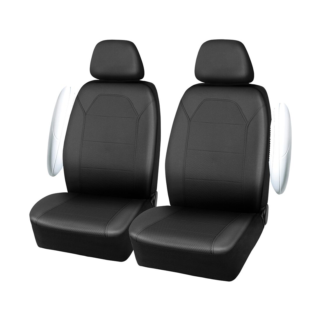 SCA Jacquard Embossed Dot Seat Covers Black, Adjustable Headrests, Airbag Compatible, Size 30A, , scaau_hi-res