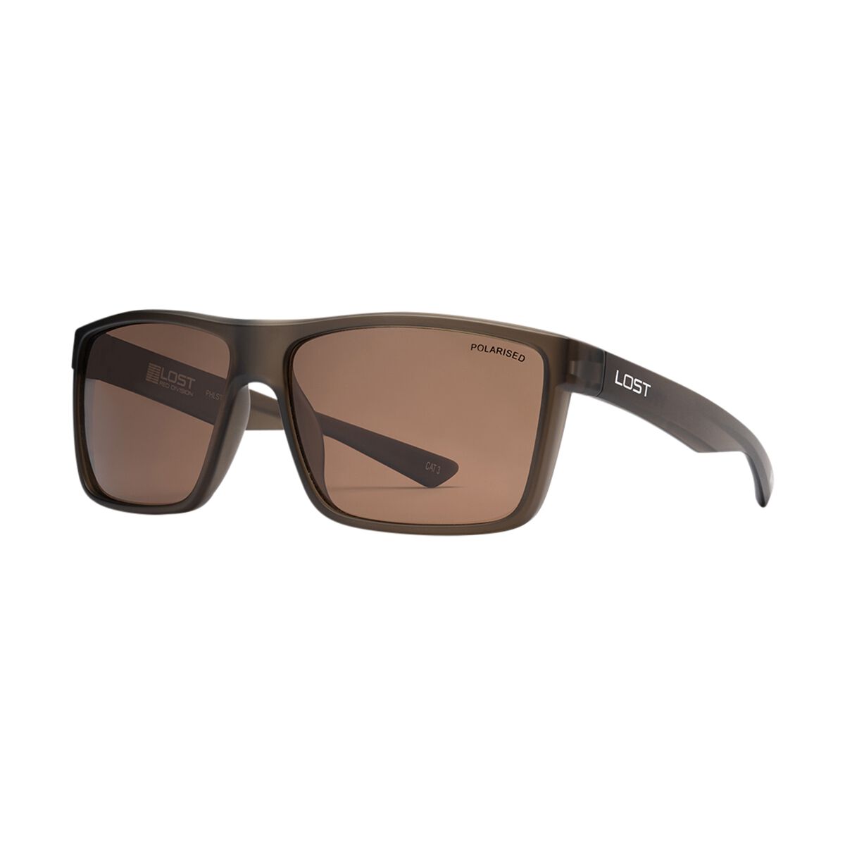 LOST Sunglasses Vegas Polarised Matt Xtal Army, , scaau_hi-res