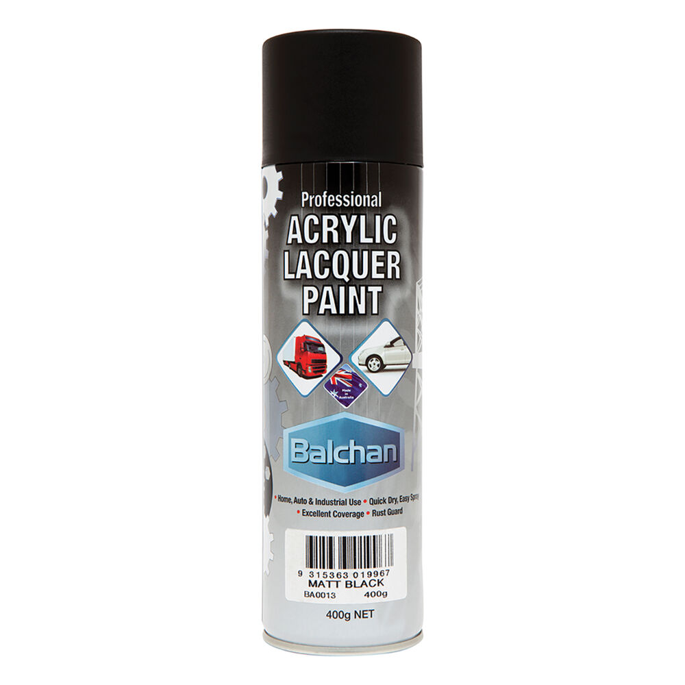Balchan Acrylic Paint Matt Black 400g Supercheap Auto