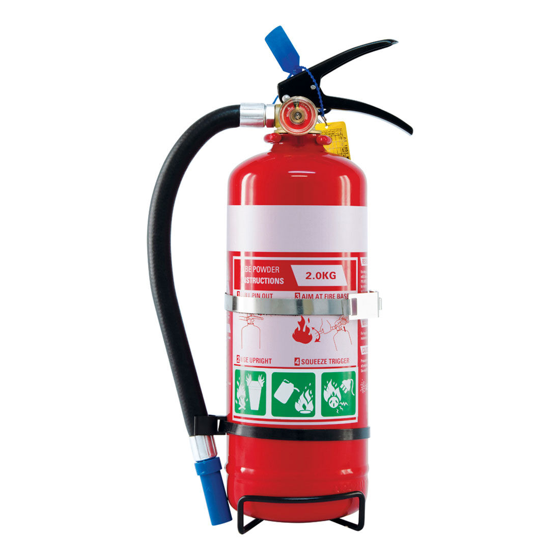 MEGAFire Fire Extinguisher 2kg with Hose with Metal Mounting Bracket Supercheap Auto