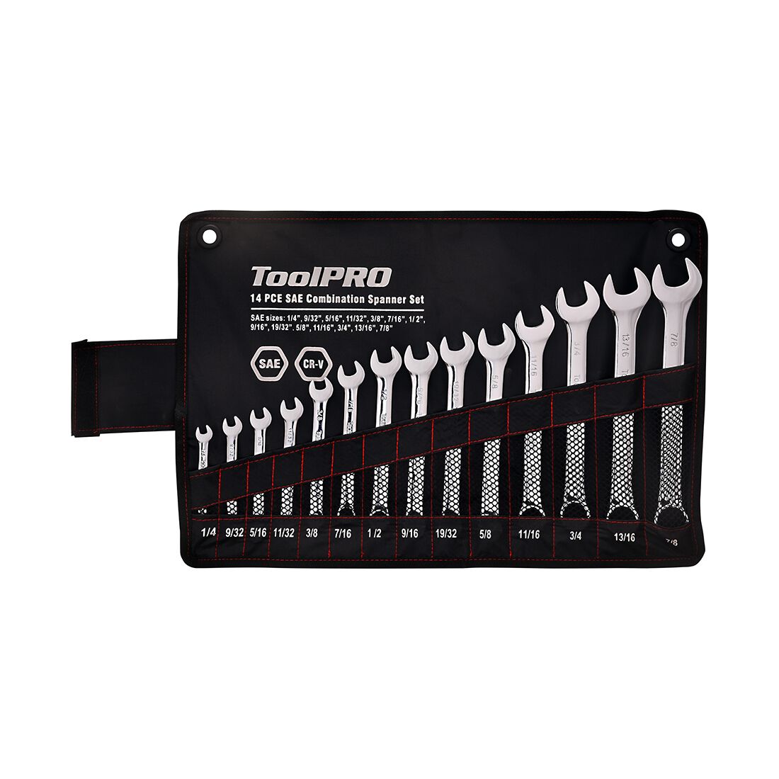 ToolPRO Spanner Set Combination SAE 14 Piece, , scaau_hi-res