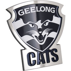 Geelong Cats AFL Supporter 3D Chrome Logo, , scaau_hi-res