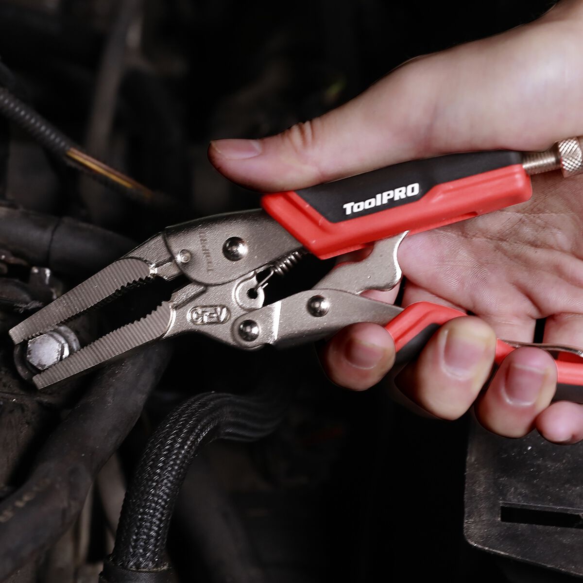 ToolPRO Locking Pliers Long Nose 160mm, , scaau_hi-res