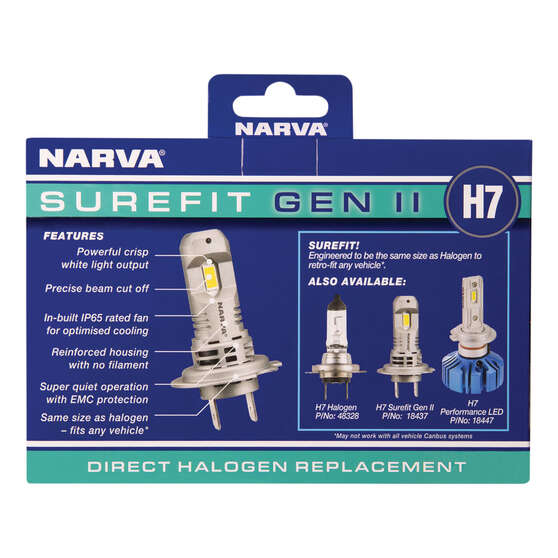 Narva Surefit LED Headlight Globes H7, , scaau_hi-res