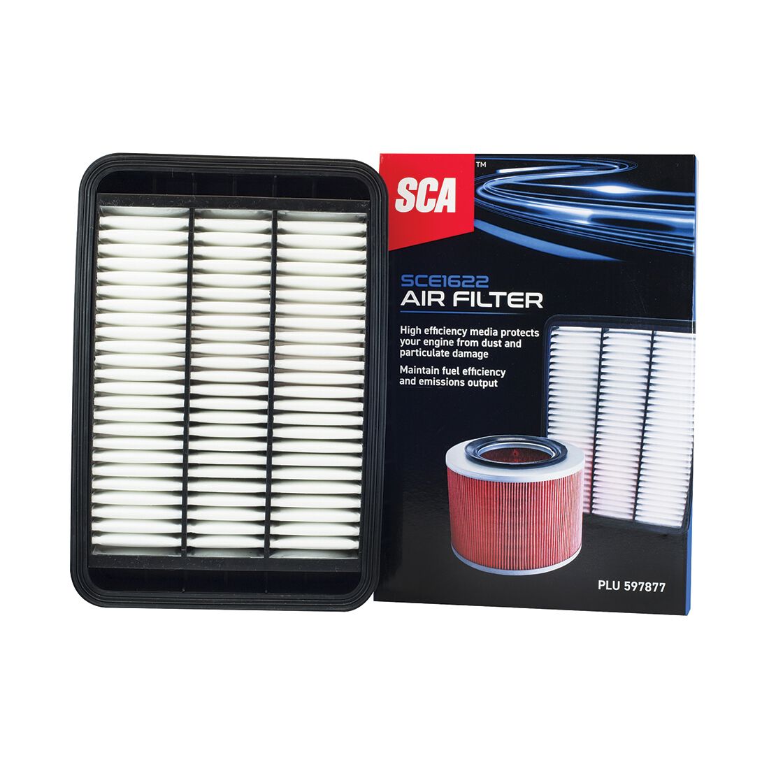 SCA Air Filter SCE1622 (Interchangeable with A1622), , scaau_hi-res