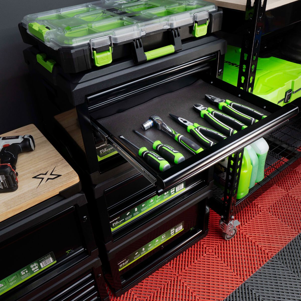 ToolPRO-X Metal Modular Storage System - Large Plastic Organiser, , scaau_hi-res