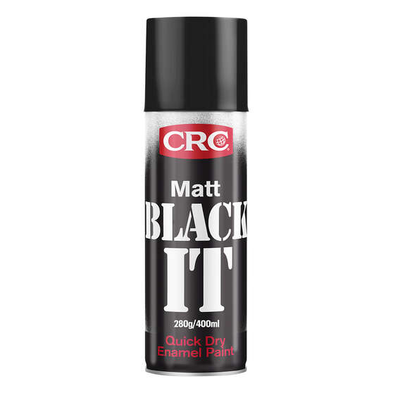 CRC Black It Enamel Paint, Matt Black - 280g / 400ml, , scaau_hi-res