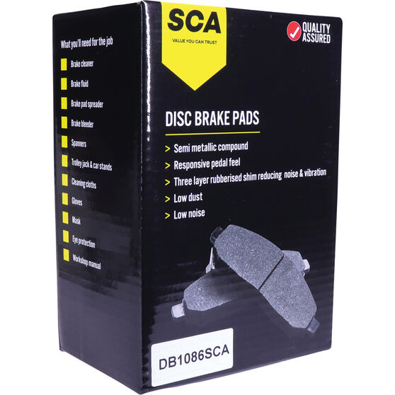 SCA Disc Brake Pads DB1086SCA, , scaau_hi-res