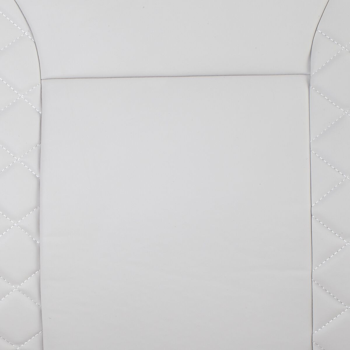 SCA Leather Look White Quilted Seat Cover, , scaau_hi-res