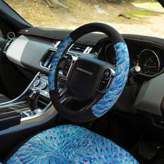Snake Dreaming Repreve Steering Wheel Cover & Seat Belt Buddie Set Leaf, , scaau_hi-res