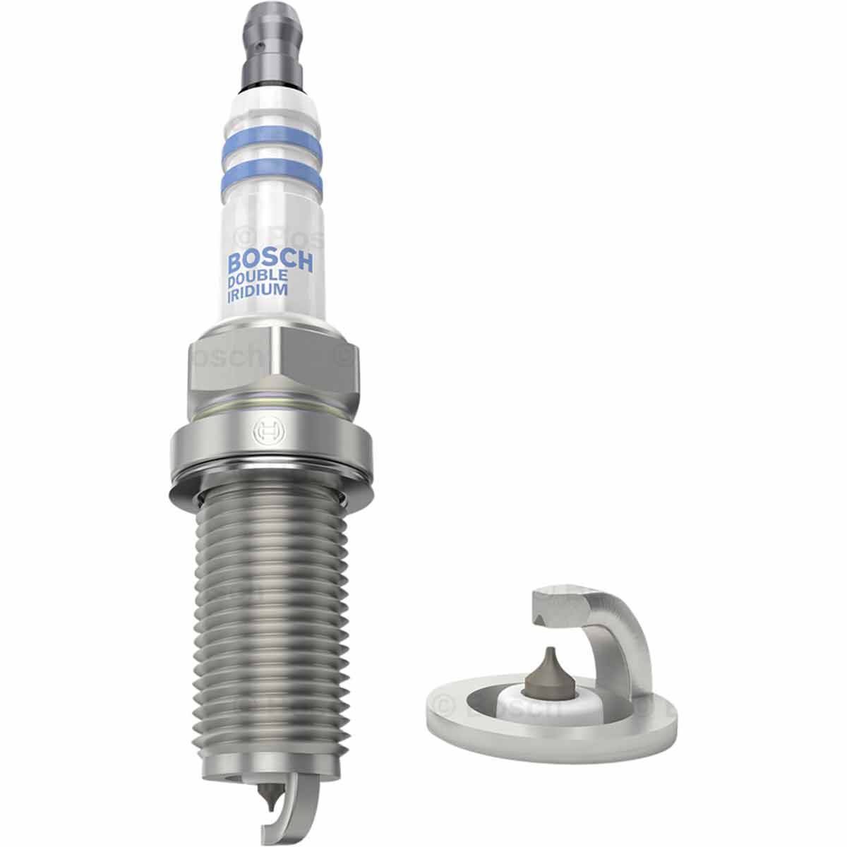 Bosch Double Iridium Spark Plug Single FR8MII33X, , scaau_hi-res