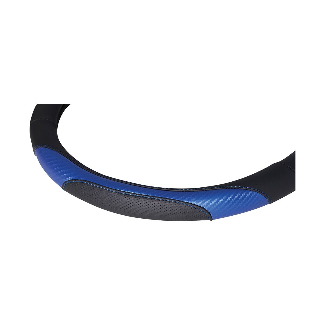 SCA Steering Wheel Cover Sports Leather Look Black & Blue, , scaau_hi-res