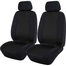 SCA Jacquard Seat Covers Black, Adjustable Headrests, Size 30, Airbag Compatible, , scaau_hi-res
