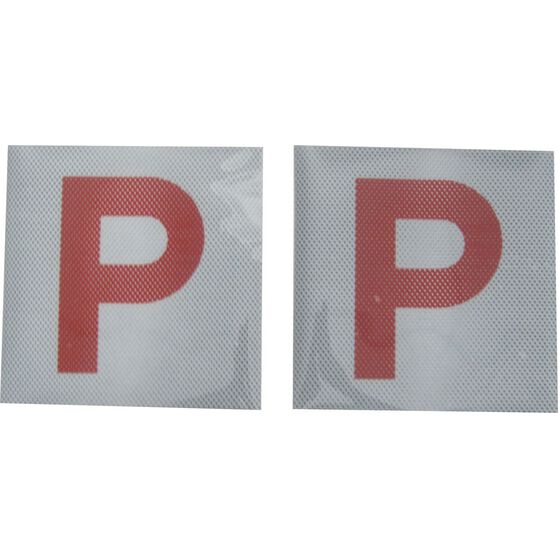 SCA P Plate - Clear Vision, Red, QLD/TAS/NT/SA, 2 Pack, , scaau_hi-res