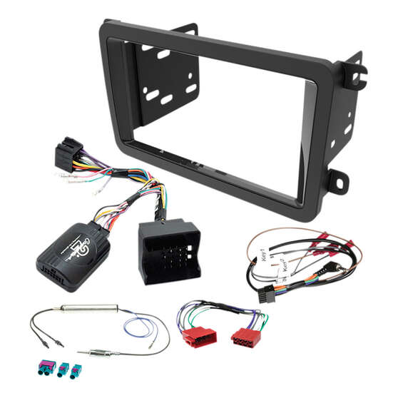 Aerpro Double Din Black Install Kit To Suit Various Volkswagen Models - FP9888K, , scaau_hi-res