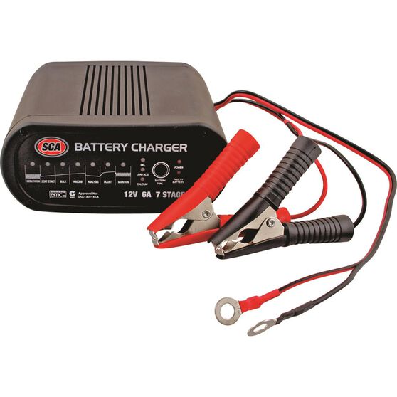 Sca Battery Charger 7 Stage 12v 6 Amp Supercheap Auto