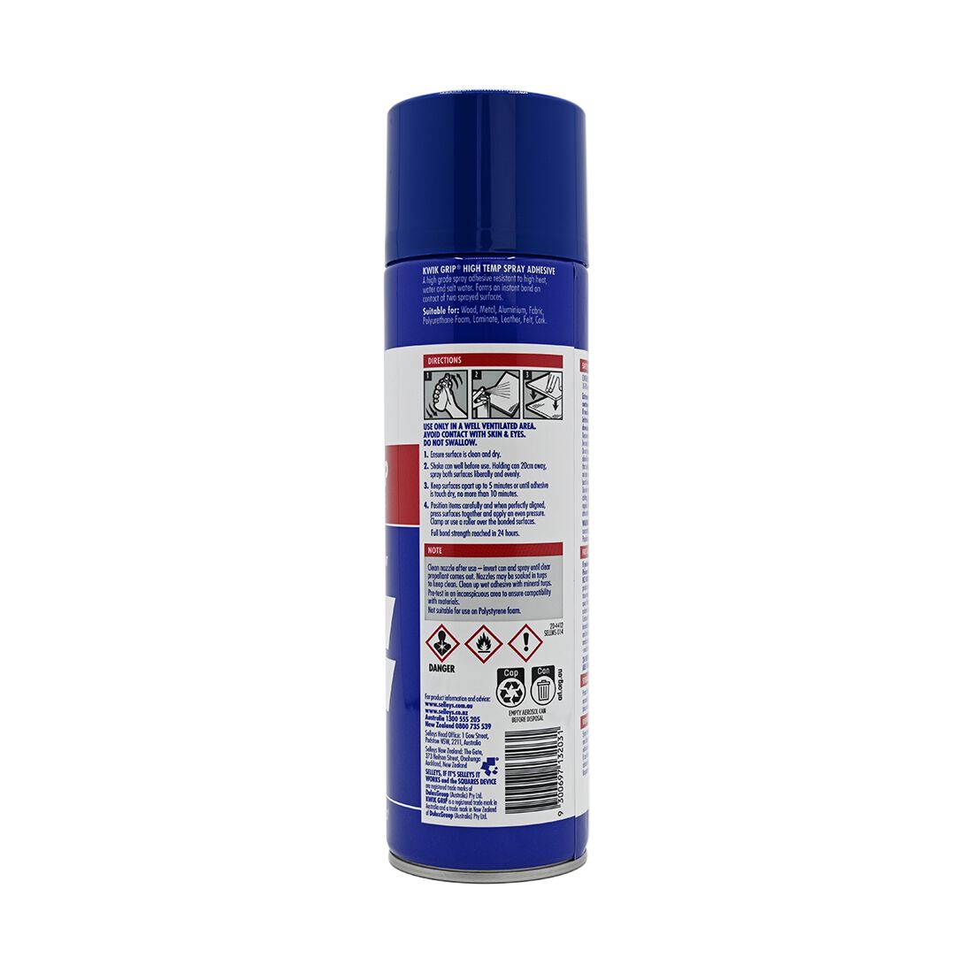 Selleys Kwik Grip High Strength Spray 350g, , scaau_hi-res
