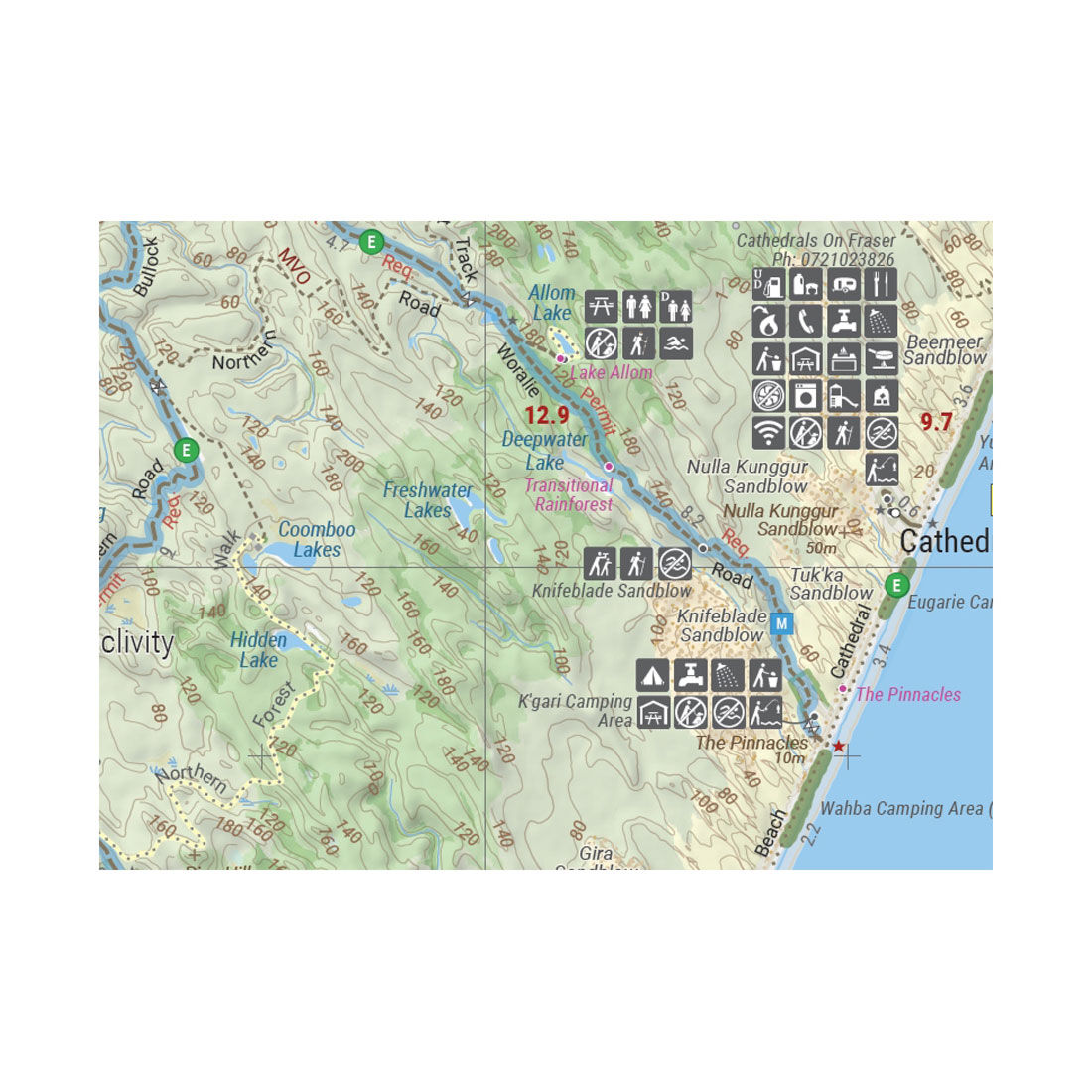 HEMA K&rsquo;gari Fraser Island Map &ndash; 10th Edition, , scaau_hi-res